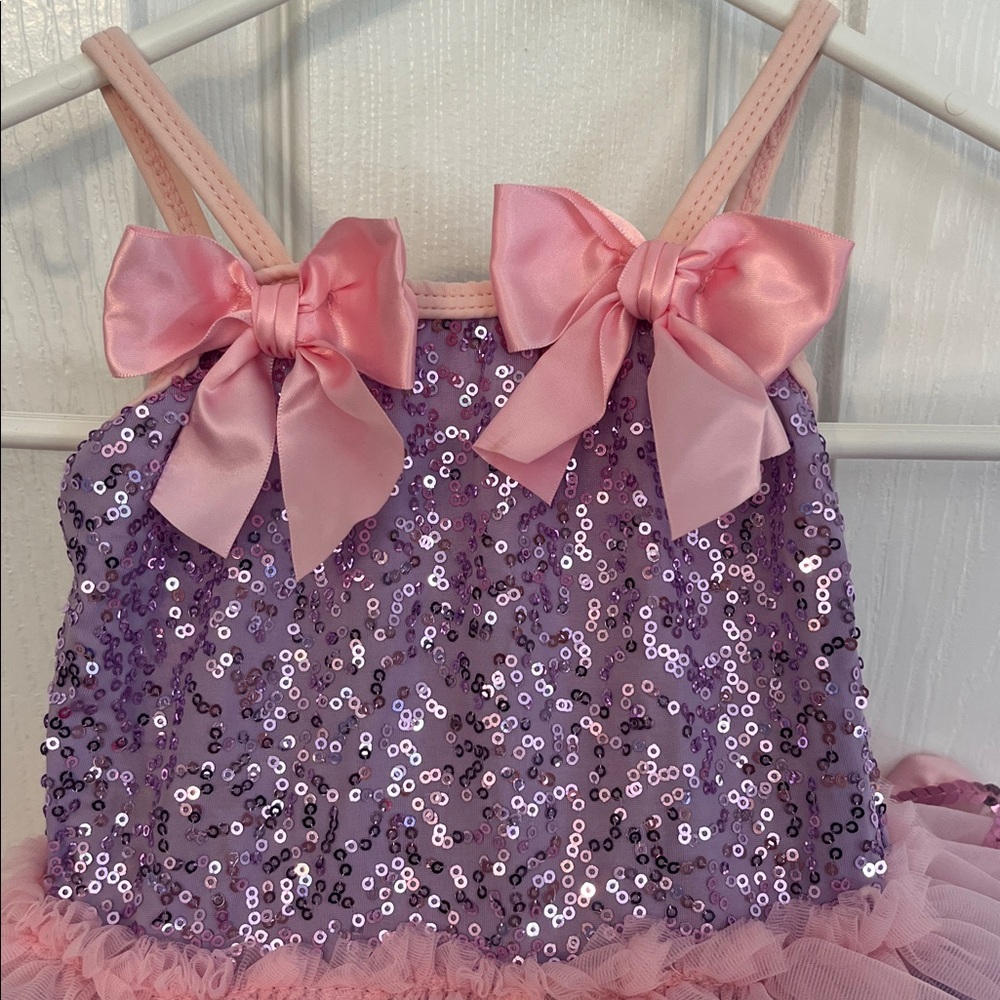 Weissman Pink and Cream Dance Costume - Picture 2 of 6